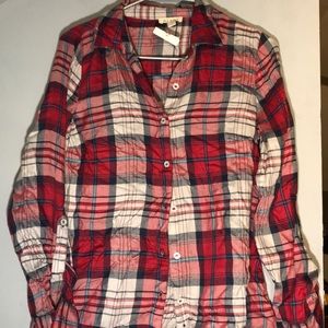Red white and blue flannel